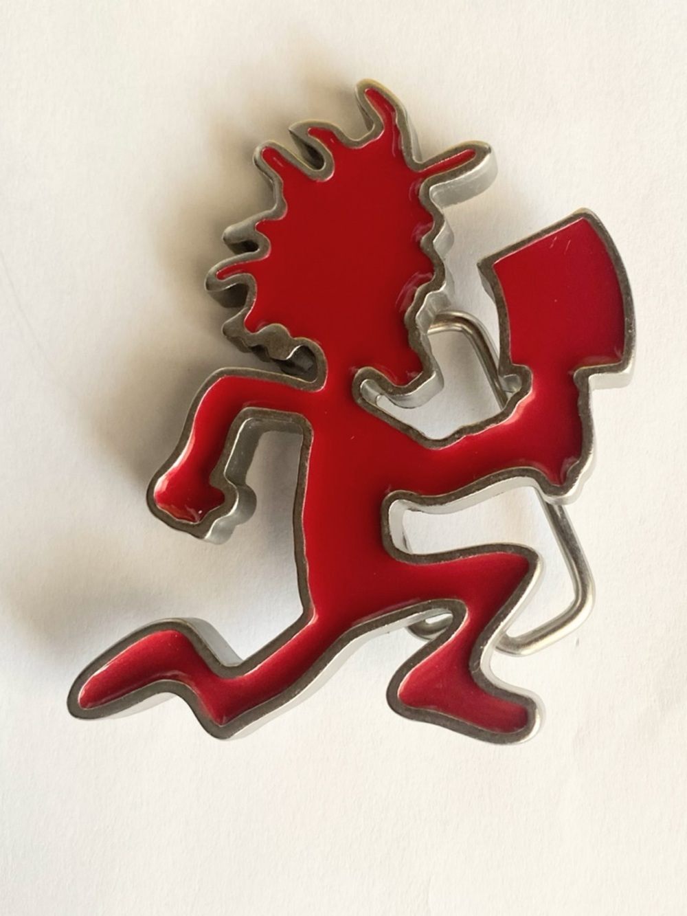 ICP Insane Clown Posse Red Enamel Hatchet Man Juggalo Belt Buckle 2007 - Picture 2 of 6